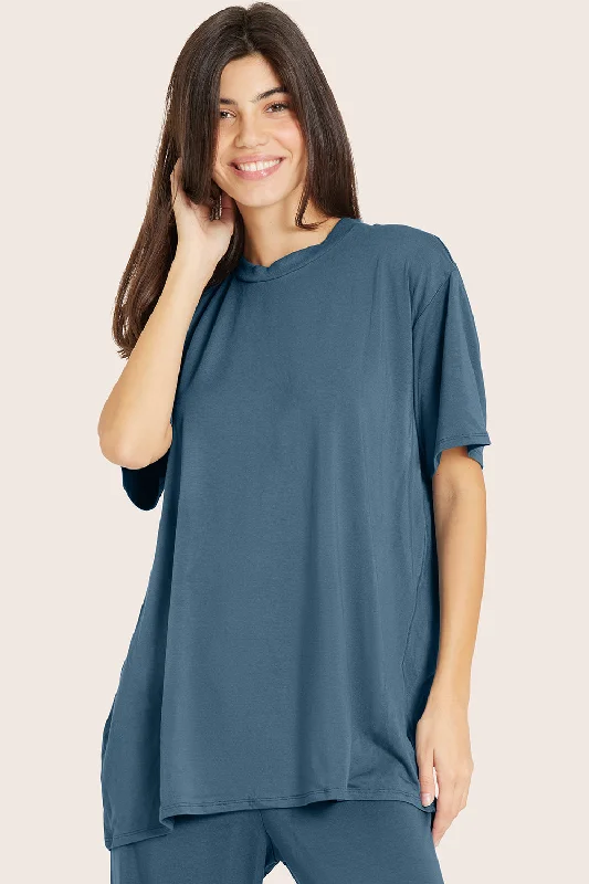 SLEEP JERSEY OVERSIZED BOYFRIEND SLEEP TEE - JAY