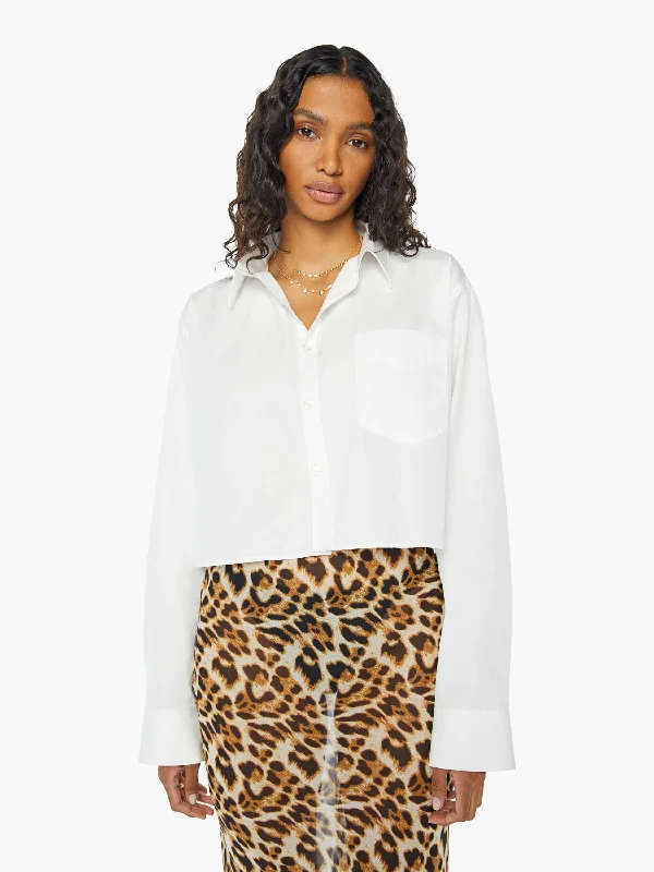 SPRWMN Cropped Button Up - White