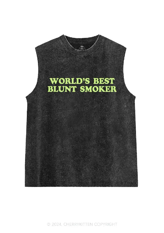 Best Blunt Smoker Y2K Washed Tank Cherrykitten