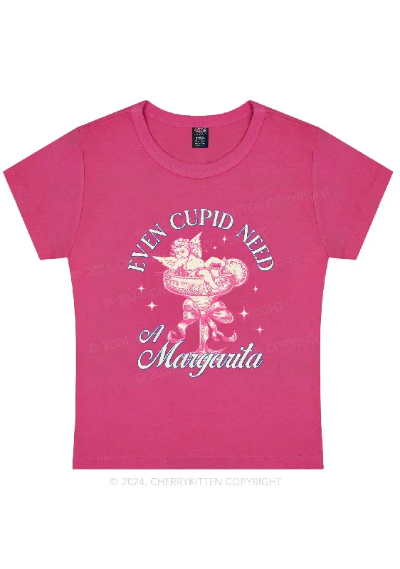 Cupid Needs Margarita Y2K Valentine's Day Baby Tee Cherrykitten