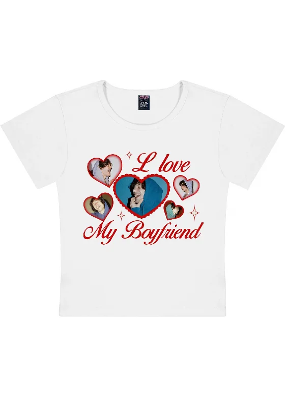 Custom Boyfriend Photos Y2K Valentine's Day Baby Tee Cherrykitten