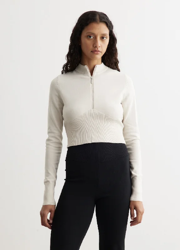 Nike Sportswear Chill Knit Cropped Sweater 1/2-Zip Top