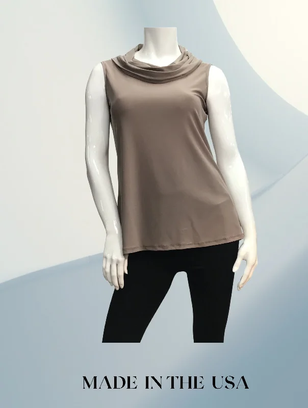 Elegant Cowl Neck Top - Regular and Plus Sizes available