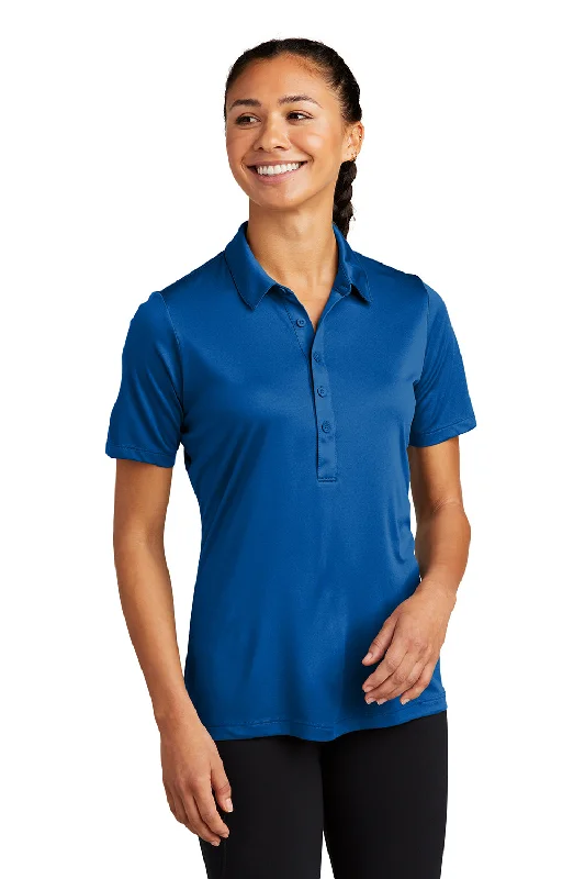 Sport-Tek Womens Moisture Wicking Short Sleeve Polo Shirt - True Royal Blue