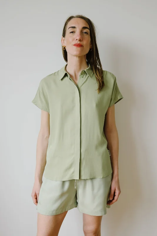 blouse - larisaana - matcha