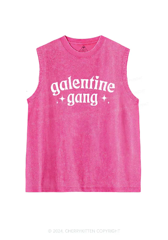 Galentine Gang Y2K Valentine's Day Washed Tank Cherrykitten