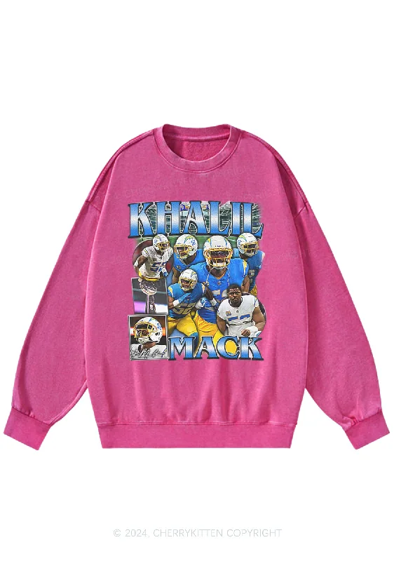 Blue Mack Y2K Super Bowl Washed Sweatshirts Cherrykitten