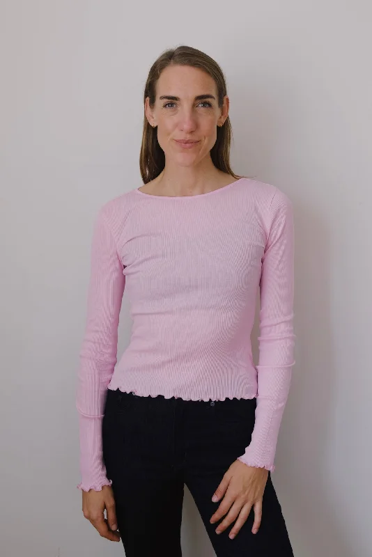 minirib longsleeve - aversa - bonbon pink