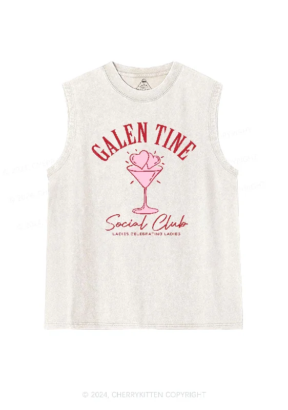 Galentine Social Club Y2K Valentine's Day Washed Tank Cherrykitten