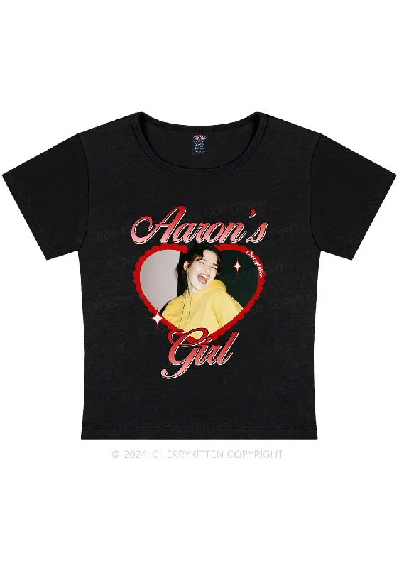 Custom Aarons Girl Y2K Valentine's Day Baby Tee Cherrykitten