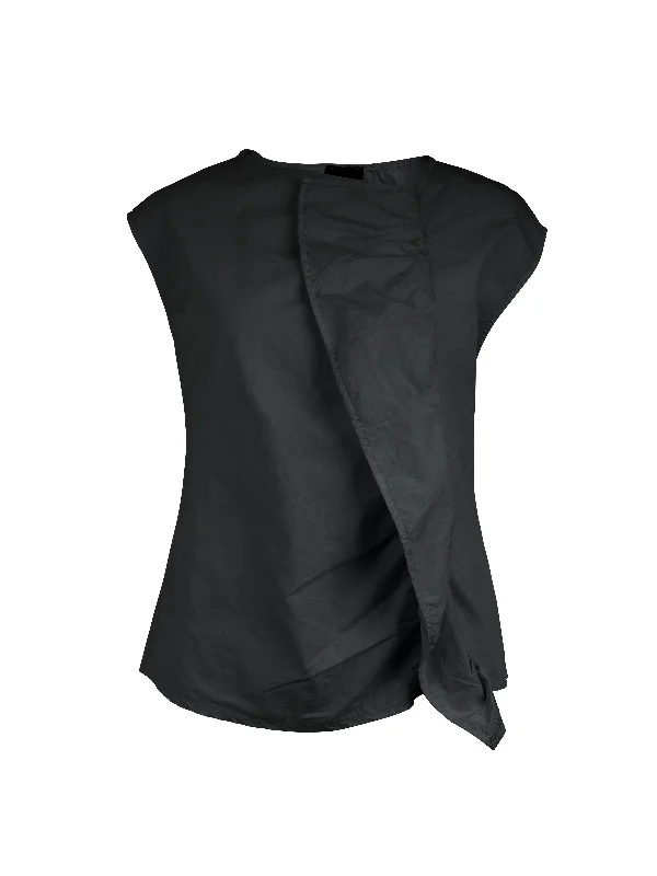 YELDA draped top - Black