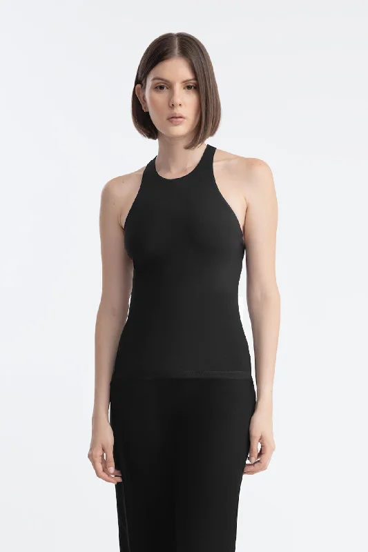 NEW FONDA TANK TOP LONG BLACK