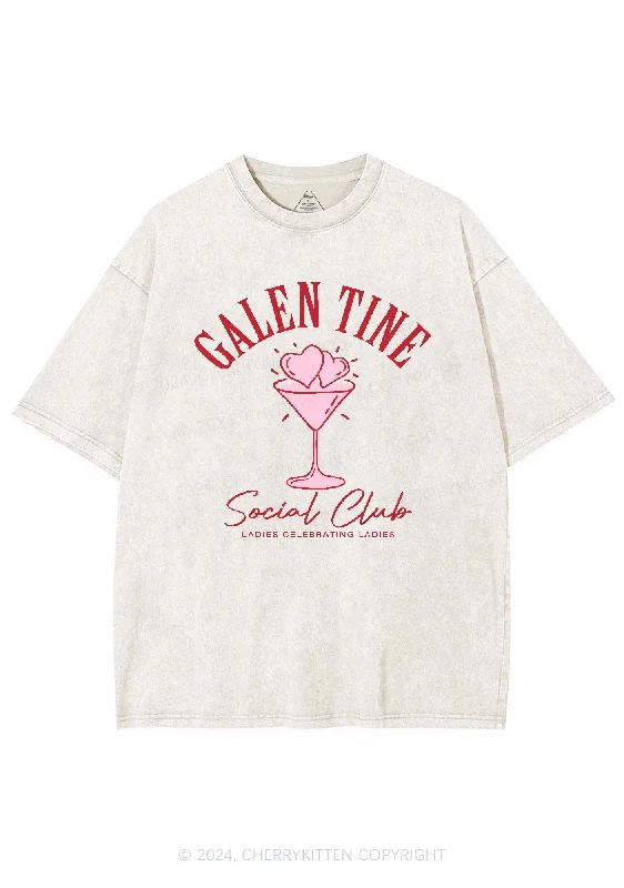 Galentine Social Club Y2K Valentine's Day Washed Tee Cherrykitten