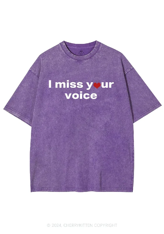 Miss Your Voice Y2K Valentine's Day Washed Tee Cherrykitten