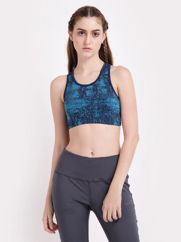 Navy Teal Sports Bra