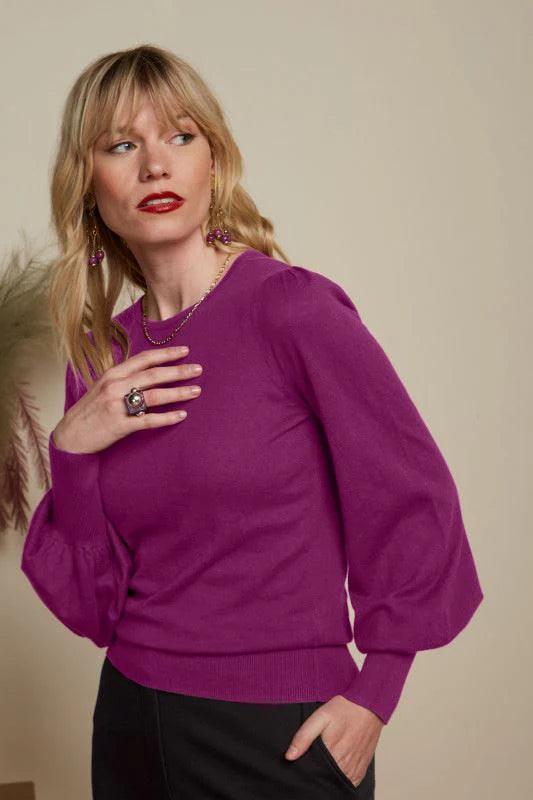 King Louie Maya Top Cocoon in Vivid Purple