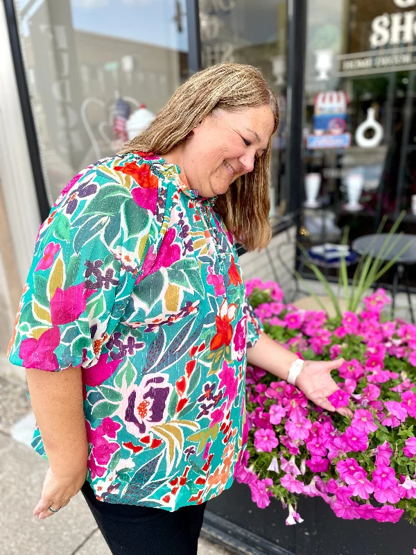 Della Floral Blouse