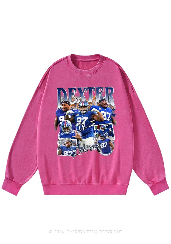 DL Giants Y2K Super Bowl Washed Sweatshirts Cherrykitten