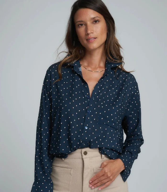 Lilya Roshi Shirt in Eclipse Navy