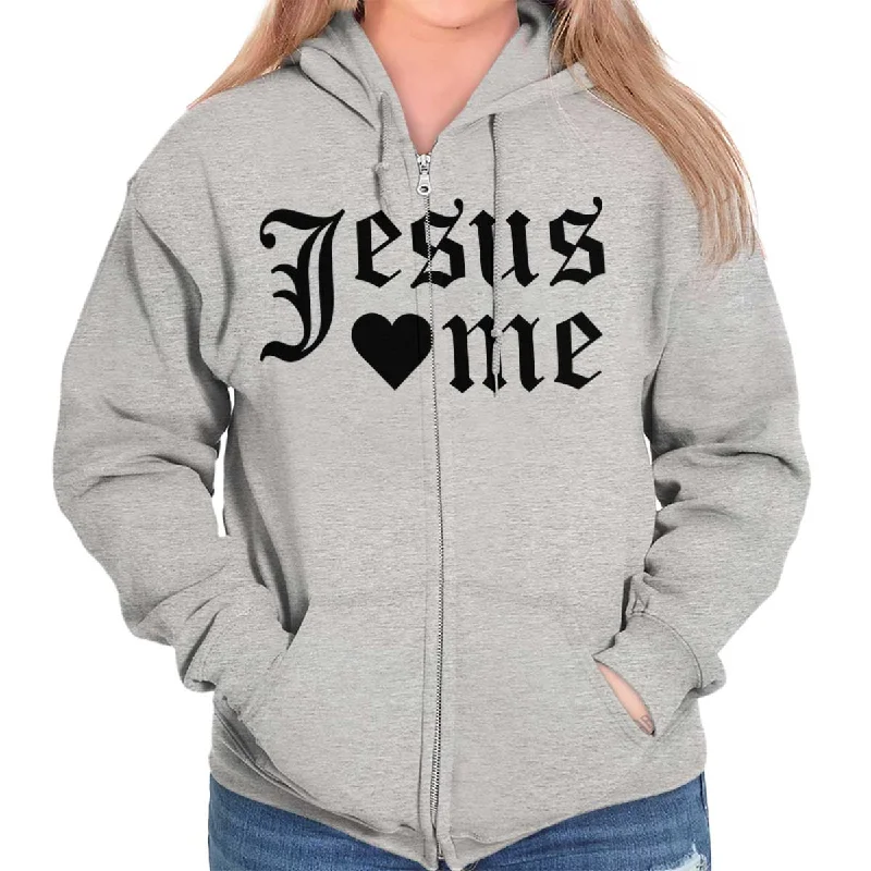 Jesus Hearts Me Zip Hoodie