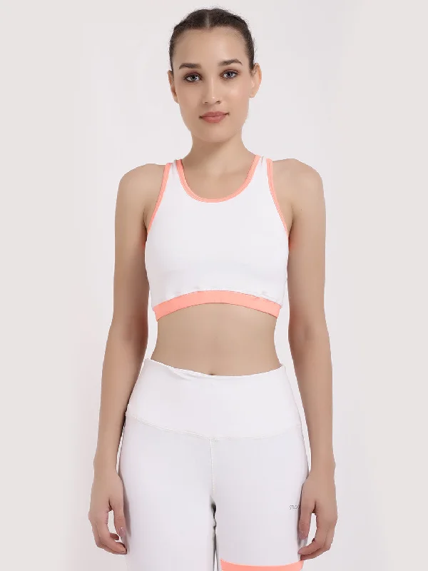 White Neo Sports Bra