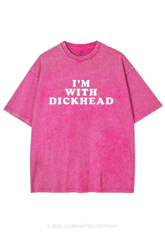 I Am With Dxxkhead Y2K Valentine's Day Washed Tee Cherrykitten