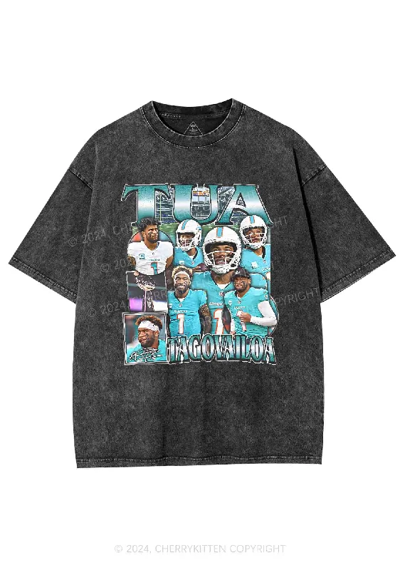 Green Tua Y2K Super Bowl Washed Tee Cherrykitten