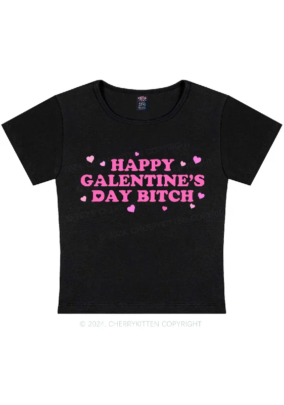 Happy Galentines Day Y2K Valentine's Day Baby Tee Cherrykitten