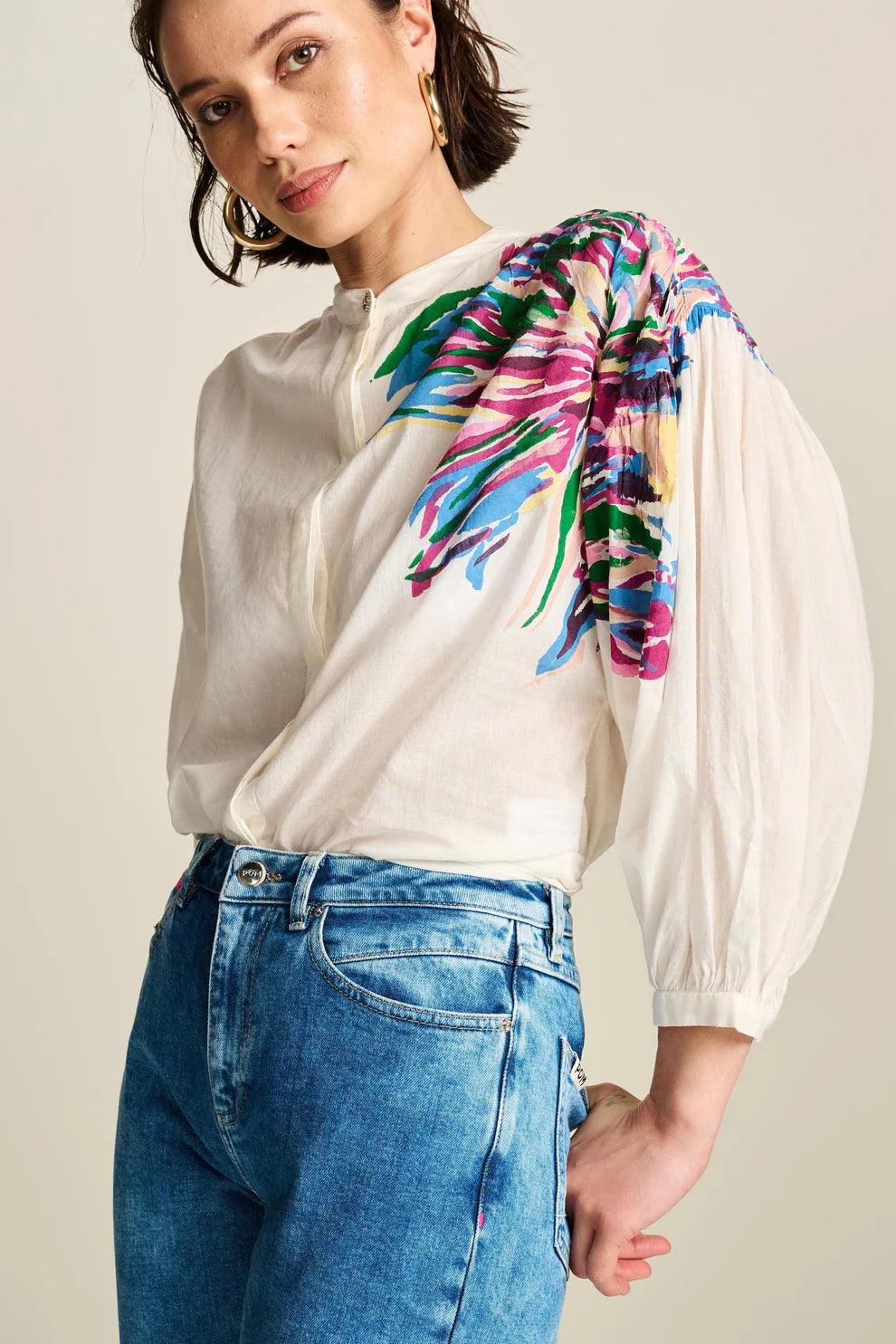 POM Amsterdam Blouse in Sicilian Ecru