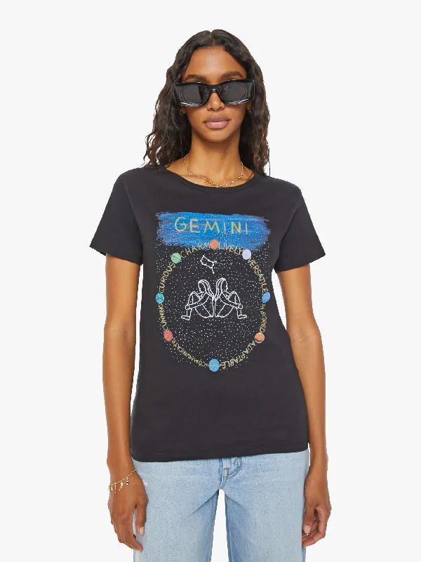 Unfortunate Portrait Gemini Zodiac Tee - Black