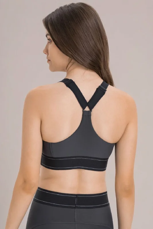 CONTRAST CROP BRA