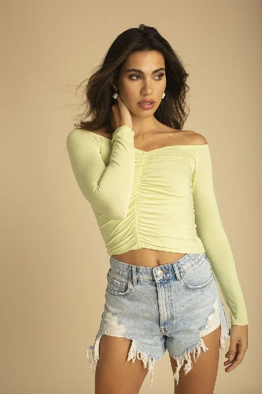 Lima Off-Shoulder Ruched Top