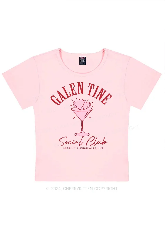 Galentine Social Club Y2K Valentine's Day Baby Tee Cherrykitten