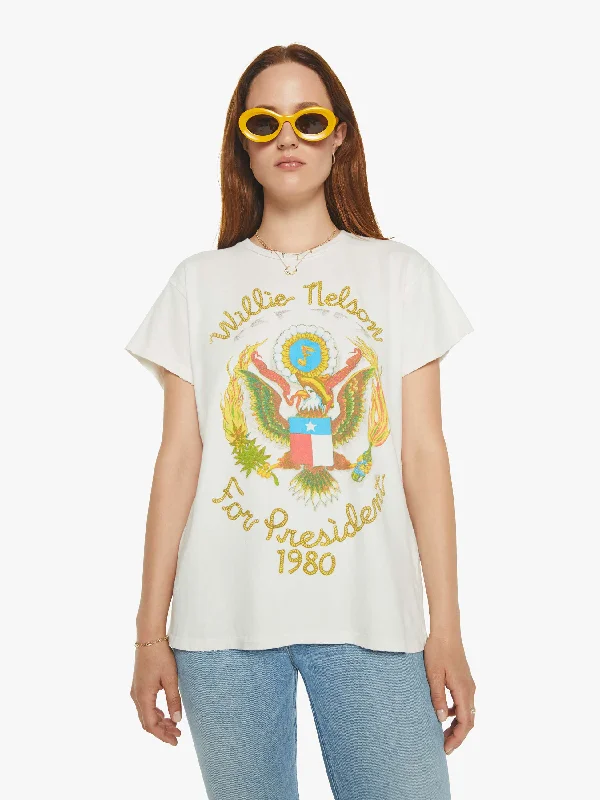 MadeWorn Willie Nelson For President - Vintage White