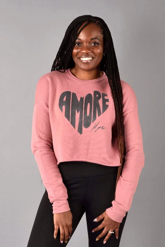 Amore More Crop Sweatshirt