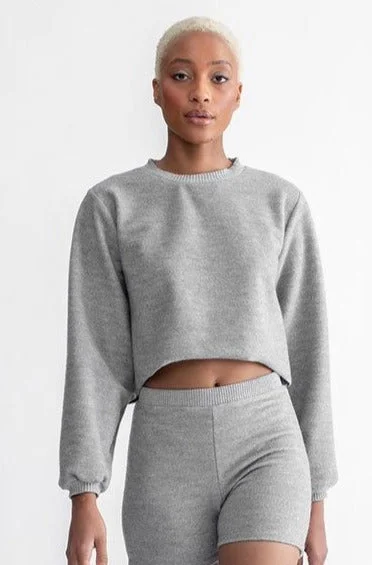 Cozy Long Sleeve Sweater Heather Grey