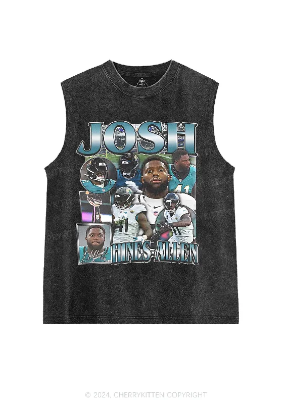 Green Josh Y2K Super Bowl Washed Tank Cherrykitten