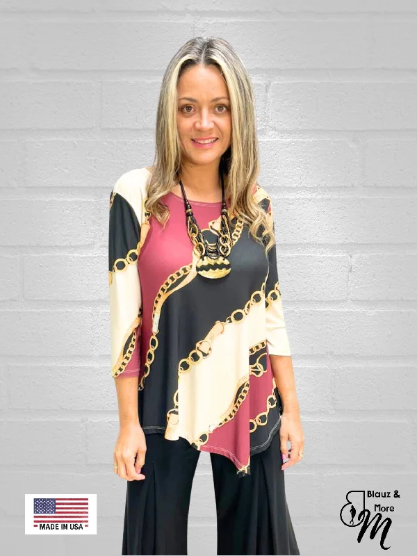 BLACK FRIDAY DIGITAL PRINT ASYMMETRICAL TUNIC - T1005