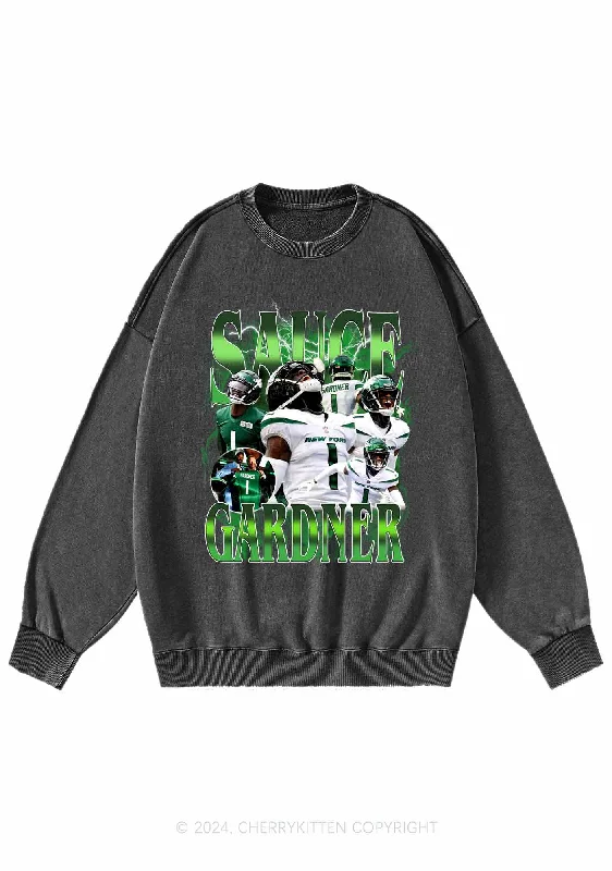 Sauce Football Y2K Super Bowl Washed Sweatshirts Cherrykitten