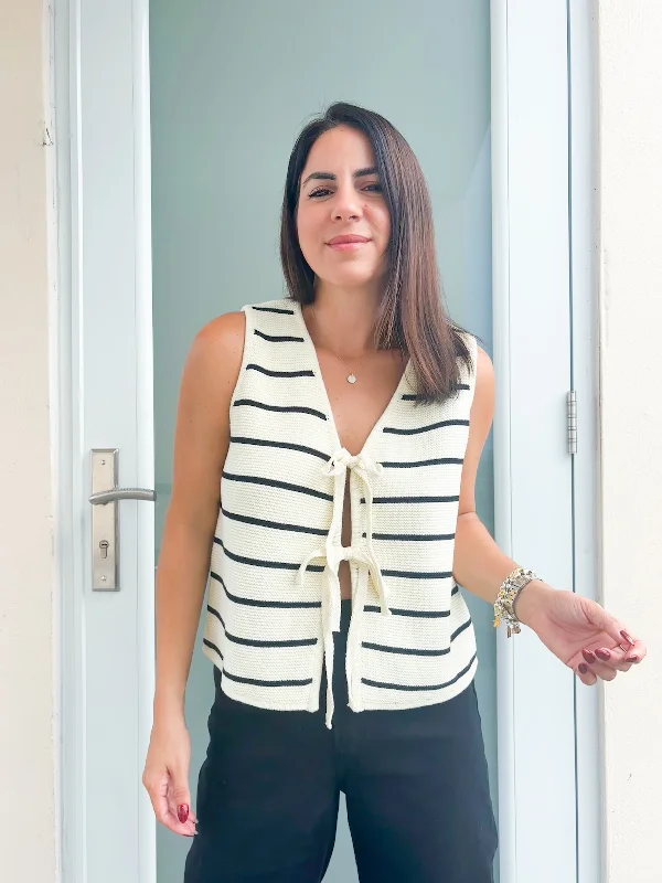 Paulette Striped Vest/Top