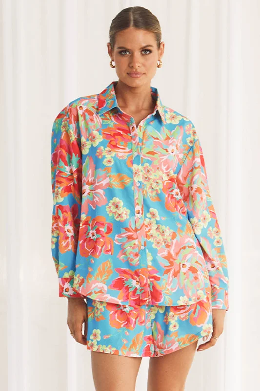 Edenn Shirt / Blue Floral