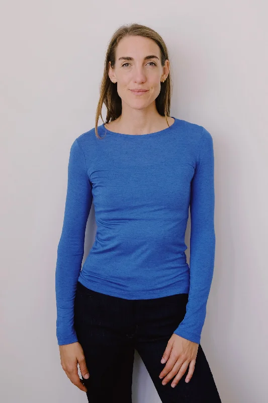 viscose longsleeve - brisa - blue