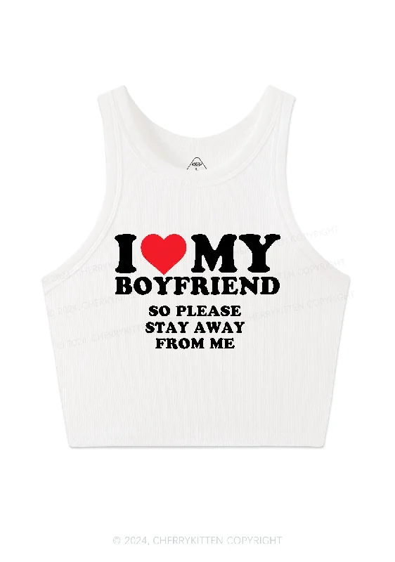 Stay Away From Me Y2K Valentine's Day Crop Tank Top Cherrykitten