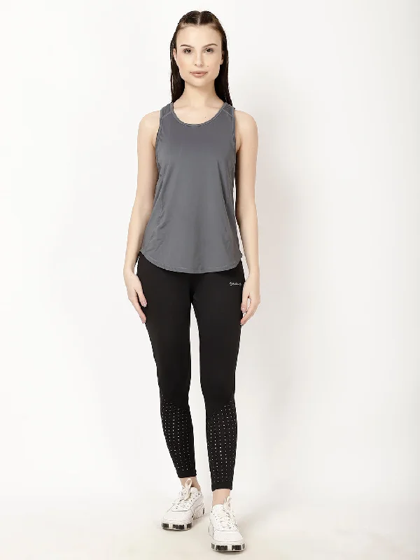 Grey Smart Racerback Tee