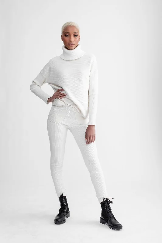 Chunky Turtle Neck Top Ivory