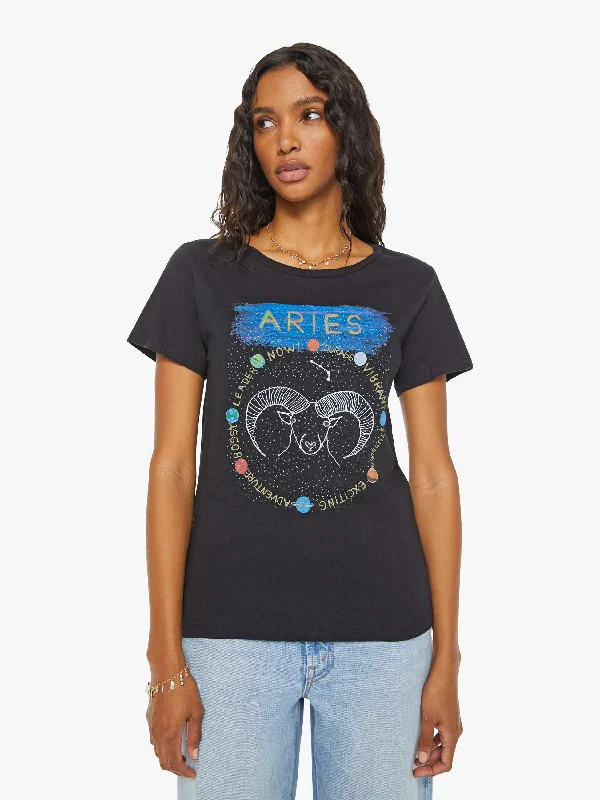 Unfortunate Portrait Aries Zodiac Tee - Black