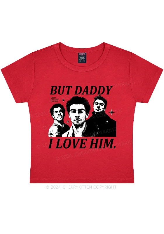 Daddy I Love Luigi Y2K Baby Tee Cherrykitten