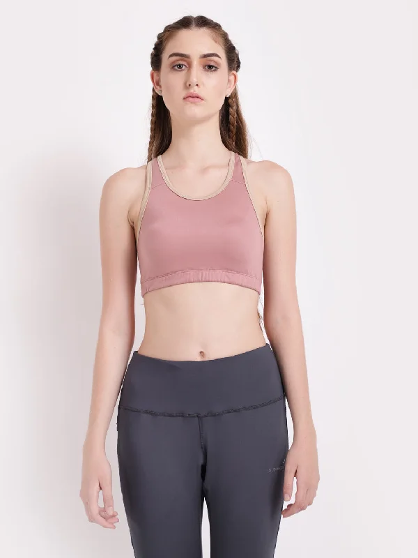 Peach Beige Sports Bra