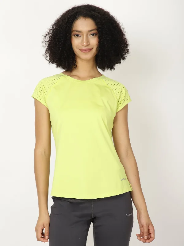 Neo-Green Laser-Cut Classy Lady Tee