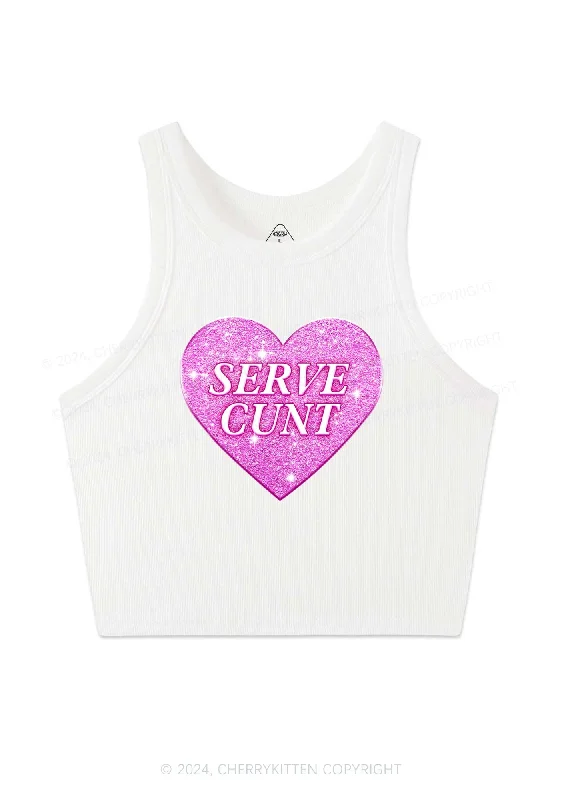 Serve Cxxt Y2K Valentine's Day Crop Tank Top Cherrykitten